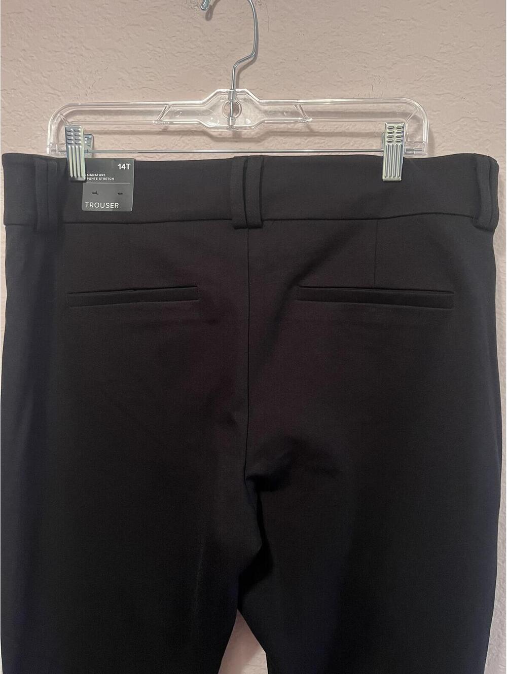 Torrid Studio Black Trouser Size 14T Tall Wide Leg Career - Picture 8 of 9
